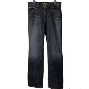 David Kahn Boot Cut Jeans Wear Women’s Black With a Faded Design. Size 10